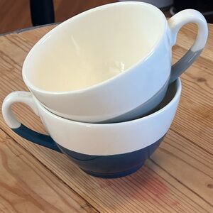 Classic Blue and White Ceramic Mugs